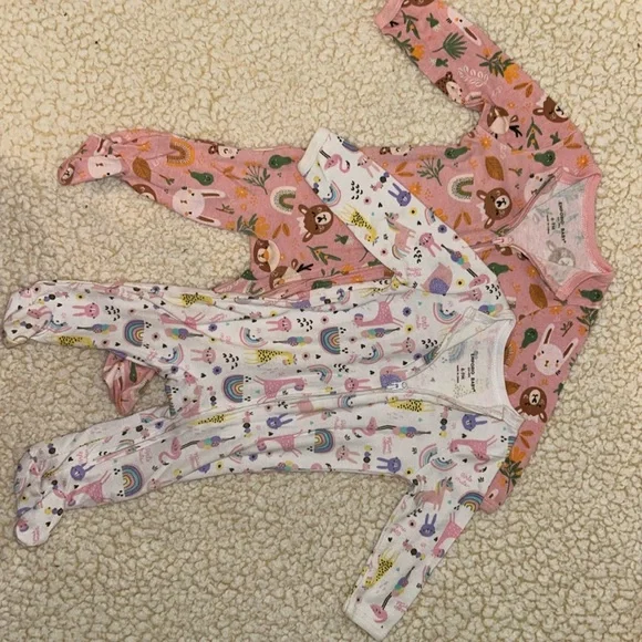 Emporio Baby One Pieces Emporio Baby 2pack Sleepers Size 69m